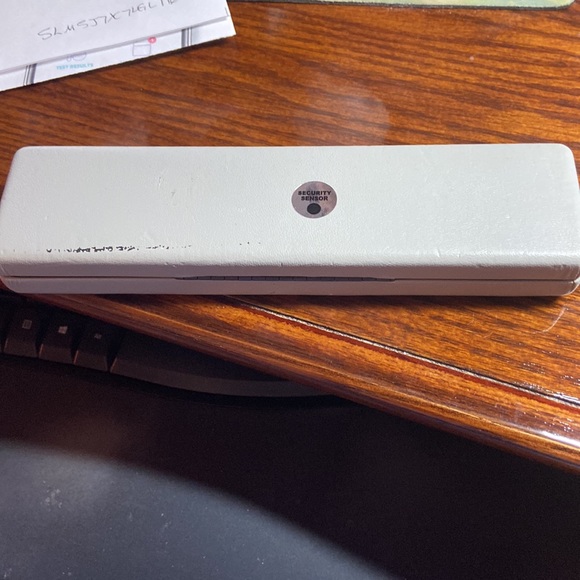 7” gold over silver bracelet. Small diamond chips throughout. Very pretty. - Picture 7 of 7